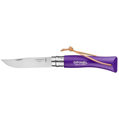 Nóż składany z rzemykiem Opinel Colorama N°07 - violet Nóż składany z rzemykiem Opinel Colorama N°07 - violet