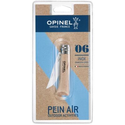 Opinel Nóż Inox Natural 06 w Blistrze Opinel Nóż Inox Natural 06 w Blistrze