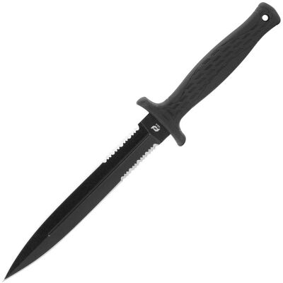Cold Steel Schrade - Nóż wojskowy Needle Serrated Fixed Blade - Czarny - 1182515 Cold Steel Schrade - Nóż wojskowy Needle Serrated Fixed Blade - Czarny - 1182515