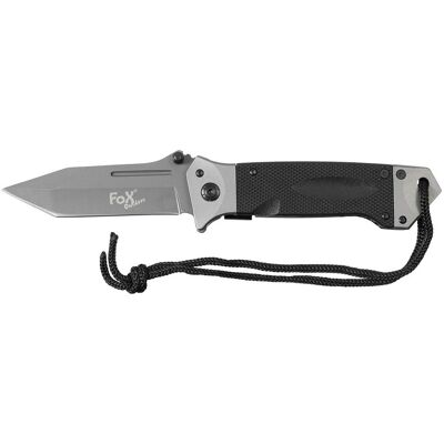 FOX Outdoor Składany Nóż Jednoręczny G10 Czarny FOX Outdoor Składany Nóż Jednoręczny G10 Czarny