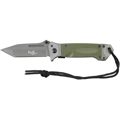 FOX Outdoor Składany Nóż Jednoręczny G10 Oliv FOX Outdoor Składany Nóż Jednoręczny G10 Oliv