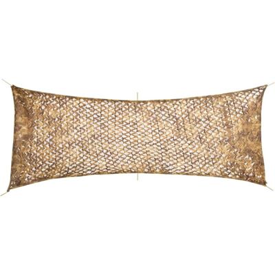 vidaXL Siatka maskująca z torbą do przechowywania 525x205 cm, piaskowa vidaXL Siatka maskująca z torbą do przechowywania 525x205 cm, piaskowa
