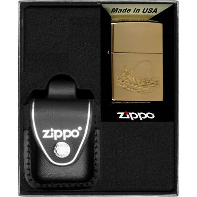 Zestaw Zapalniczka ZIPPO FISHING DESIGN 2 Prezentowy No3 Zestaw Zapalniczka ZIPPO FISHING DESIGN 2 Prezentowy No3