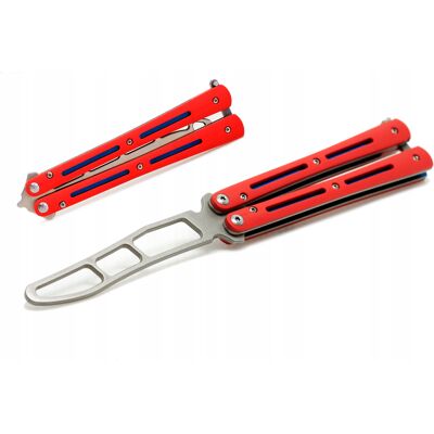 OEM Butterfly Nóż Motylkowy Motylek Składany Treningowy Tępy Bkc-01 Etui OEM Butterfly Nóż Motylkowy Motylek Składany Treningowy Tępy Bkc-01 Etui