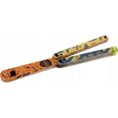 OEM Butterfly Nóż Motylkowy Treningowy Tępy Yuppie Spooky Halloween Squid N10 Tuleje OEM Butterfly Nóż Motylkowy Treningowy Tępy Yuppie Spooky Halloween Squid N10 Tuleje