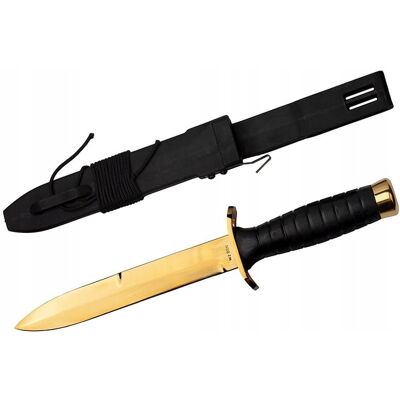 Inny producent KOLEKCJONERSKI NÓŻ WOJSKOWY POZŁACANY TAKTYCZNY MYŚLIWSKI WZ.98N GOLD / Military Knives Inny producent KOLEKCJONERSKI NÓŻ WOJSKOWY POZŁACANY TAKTYCZNY MYŚLIWSKI WZ.98N GOLD / Military Knives