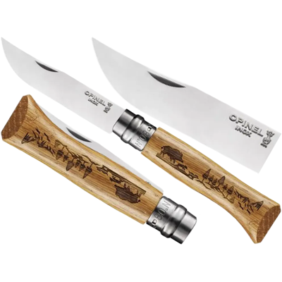Nóż Opinel 8 Inox Dąb Seria Animal - Dzik Nóż Opinel 8 Inox Dąb Seria Animal - Dzik