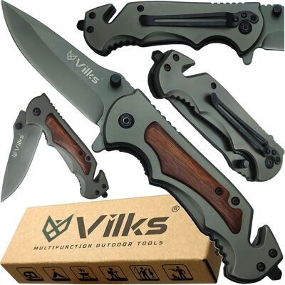 womacommerce sp. z o.o. Nóż Scyzoryk Składany Wielofunkcyjny Survival Stal Nierdzewna + Drewno Taktyczny Myśliwski Biwakowy Camping Multitool Wojskowy Ratowniczy Turystyczny womacommerce sp. z o.o. Nóż Scyzoryk Składany Wielofunkcyjny Survival Stal Nierdzewna + Drewno Taktyczny Myśliwski Biwakowy Camping Multitool Wojskowy Ratowniczy Turystyczny
