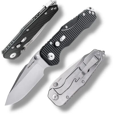 Real Steel Nóż Składany Evolution Ironclad Thumb Stud Frame Lock D2 Steel & Black G10 Real Steel Nóż Składany Evolution Ironclad Thumb Stud Frame Lock D2 Steel & Black G10