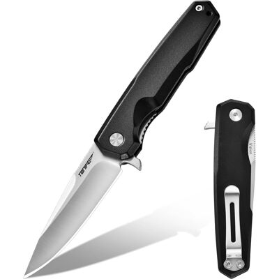 Inny producent Nóż Składany Outdoorowy Z Ostrzem 7 Cm 8cr14mov Aluminiowy Czarny Satyna Inny producent Nóż Składany Outdoorowy Z Ostrzem 7 Cm 8cr14mov Aluminiowy Czarny Satyna