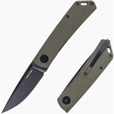 Nóż Składany Real Steel Luna Phantom Flipper 7007gb Liner Lock Blackwash D2 Green G10 Nóż Składany Real Steel Luna Phantom Flipper 7007gb Liner Lock Blackwash D2 Green G10