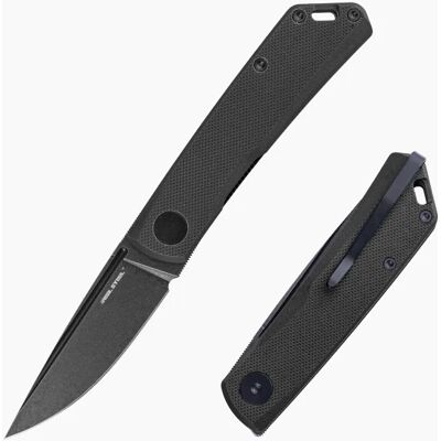 Nóż Składany Real Steel Luna Phantom Flipper Liner Lock D2 Black G10 Nóż Składany Real Steel Luna Phantom Flipper Liner Lock D2 Black G10