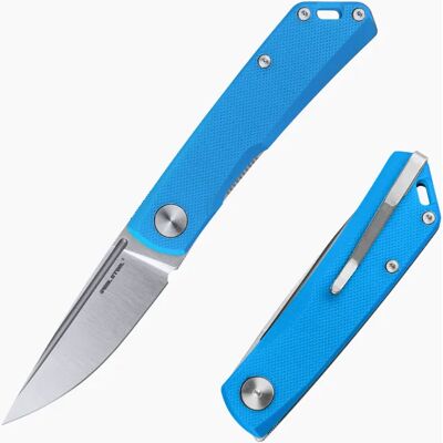 Nóż Składany Real Steel Luna Phantom Flipper Liner Lock Satin D2 Blue G10 Nóż Składany Real Steel Luna Phantom Flipper Liner Lock Satin D2 Blue G10