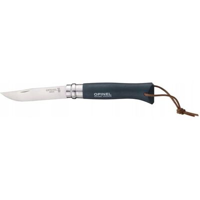 Opinel Nóż Colorama 08 Dark Brown + rzemień Opinel Nóż Colorama 08 Dark Brown + rzemień