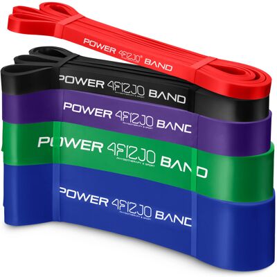 4Fizjo, zestaw gum do ćwiczeń, Power Band, 5 szt. 4Fizjo, zestaw gum do ćwiczeń, Power Band, 5 szt.