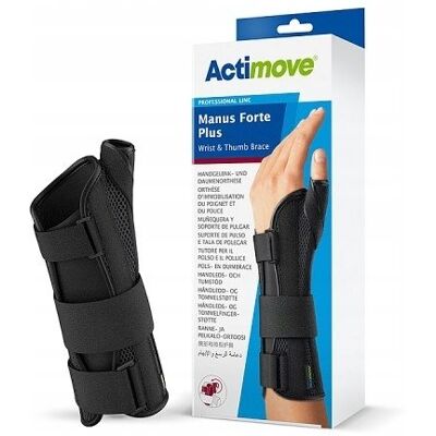 Actimove - Manus Forte Plus - Prawa - Czarny - Kostka nadgarstka Actimove - Manus Forte Plus - Prawa - Czarny - Kostka nadgarstka