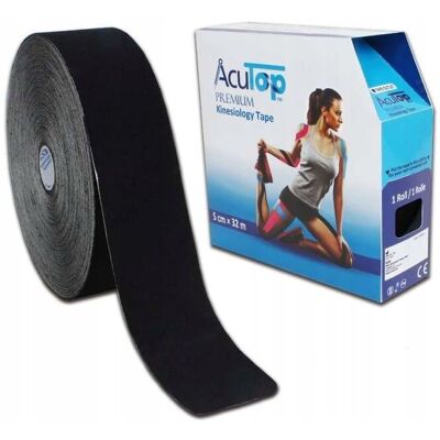 Acutop Premium Kinesiogy Tape - Czarny 32M Acutop Premium Kinesiogy Tape - Czarny 32M