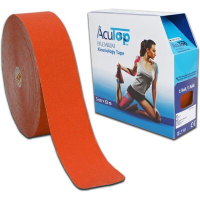 ACUTOP PREMIUM KINESIOLOGY TAPE - POMARAŃCZOWY 32M ACUTOP PREMIUM KINESIOLOGY TAPE - POMARAŃCZOWY 32M