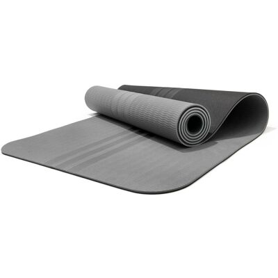 Adidas - Double Sided Yoga Mat - 6mm - Grey Adidas - Double Sided Yoga Mat - 6mm - Grey