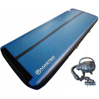 Airtrack Dmuchana Mata Gimnastyczna Master 400 X 150 X 30 Cm Blue-Black Airtrack Dmuchana Mata Gimnastyczna Master 400 X 150 X 30 Cm Blue-Black