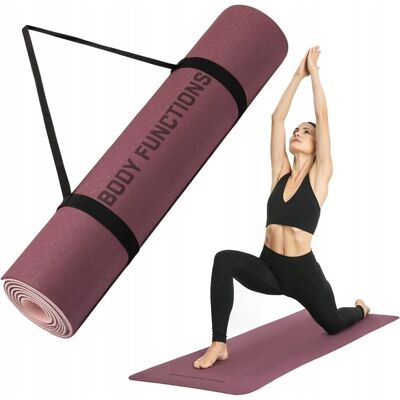 Nutridome Antypoślizgowa mata do jogi cienka Body Functions Nutridome Antypoślizgowa mata do jogi cienka Body Functions