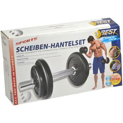 Best Sporting, Hantla żeliwna, 10 kg Best Sporting, Hantla żeliwna, 10 kg