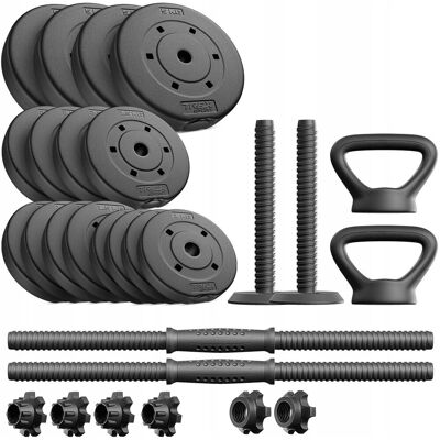 Artsport CIĘŻARY BITUMICZNE REGULOWANE 40KG ZESTAW HANTLI 2X20KG KETTLEBELL GRYF Artsport CIĘŻARY BITUMICZNE REGULOWANE 40KG ZESTAW HANTLI 2X20KG KETTLEBELL GRYF