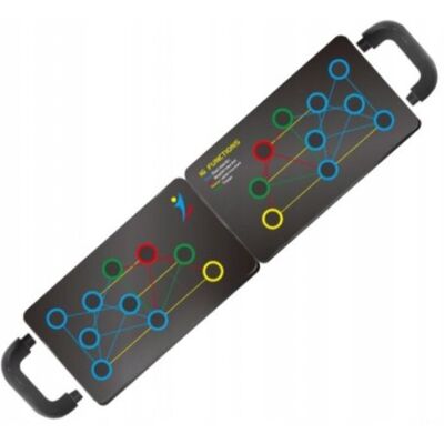 SATIS DESKA DO POMPEK WIELOFUNKCYJNA UCHWYT ĆWICZEŃ PUSH UP ANTYPOŚLIZGOWA 16w1 SATIS DESKA DO POMPEK WIELOFUNKCYJNA UCHWYT ĆWICZEŃ PUSH UP ANTYPOŚLIZGOWA 16w1