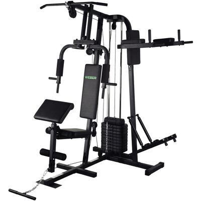 Domowy atlas do ćwiczeń Siłownia Weber TF-7002 z obciążeniem do 46 kg + stepper Domowy atlas do ćwiczeń Siłownia Weber TF-7002 z obciążeniem do 46 kg + stepper