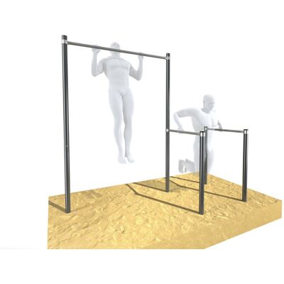 Drążek ogrodowy do podciągania z poręczami OCYNK Street workout UNDERFIT UF9880 Drążek ogrodowy do podciągania z poręczami OCYNK Street workout UNDERFIT UF9880