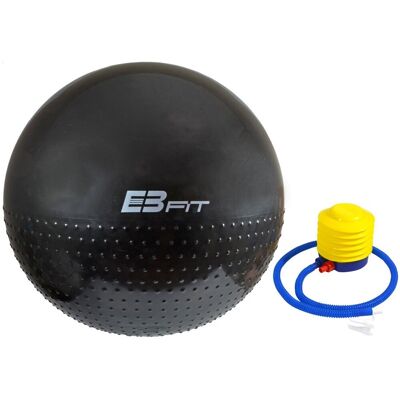 EB FIT - Half Fit - Czarny - 75 cm - Piłka gimnastyczna EB FIT - Half Fit - Czarny - 75 cm - Piłka gimnastyczna