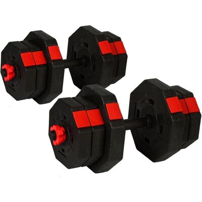 ENERO Fit, Hantle Regulowane 2x10kg z funkcją sztangi ENERO Fit, Hantle Regulowane 2x10kg z funkcją sztangi