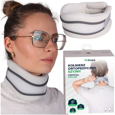 Mona Fit4med Kołnierz Ortopedyczny Szyjny Florida Półsztywny R.L 39–45 Cm Usztywnienie Kręgosłupa Szyi Mona Fit4med Kołnierz Ortopedyczny Szyjny Florida Półsztywny R.L 39–45 Cm Usztywnienie Kręgosłupa Szyi