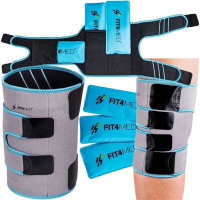 FIT4MED Opaska Kompres żelowy na kolano terapia zimno/ciepło z wkładami żel FIT4MED Opaska Kompres żelowy na kolano terapia zimno/ciepło z wkładami żel