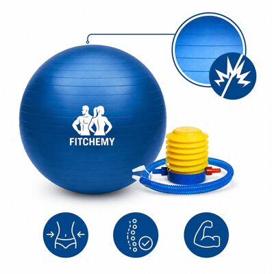 brak danych Fitchemy Piłka Gimnastyczna 65 Cm Do Ćwiczeń Jogi Z Pompką brak danych Fitchemy Piłka Gimnastyczna 65 Cm Do Ćwiczeń Jogi Z Pompką