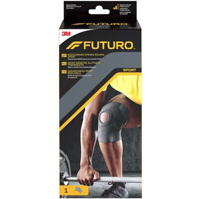 Futuro Sport, Regulowana Opaska Kolana, Kolor Czarny, 1 Sztuka Futuro Sport, Regulowana Opaska Kolana, Kolor Czarny, 1 Sztuka