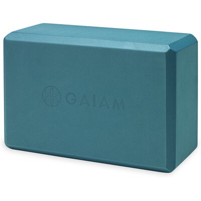 Gaiam, Kostka Do Jogi Z Pianki, Turkusowa Gaiam, Kostka Do Jogi Z Pianki, Turkusowa