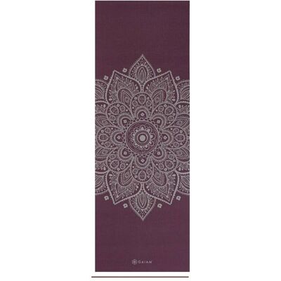GAIAM MATA DO JOGI MIDNIGHT PLUM SUNDIAL FLOWER 5MM 65734 GAIAM MATA DO JOGI MIDNIGHT PLUM SUNDIAL FLOWER 5MM 65734