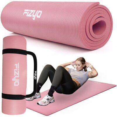 Fizyo GRUBA Mata Gimnastyczna do Ćwiczeń Jogi i Pilatesu 190x80 NBR Fitness RÓŻOWA 1,5cm Fizyo GRUBA Mata Gimnastyczna do Ćwiczeń Jogi i Pilatesu 190x80 NBR Fitness RÓŻOWA 1,5cm