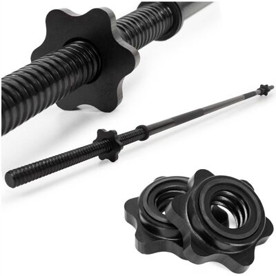 Springos Gryf olimpijski prosty 180 cm Actiget z zaciskami 25 mm sztanga stal Springos Gryf olimpijski prosty 180 cm Actiget z zaciskami 25 mm sztanga stal