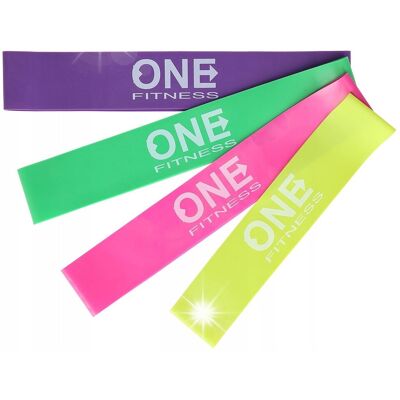 One Fitness Gumy Taśmy Do Ćwiczeń Fitness Zestaw 4 X Gum Taśm One Fitness Gumy Taśmy Do Ćwiczeń Fitness Zestaw 4 X Gum Taśm