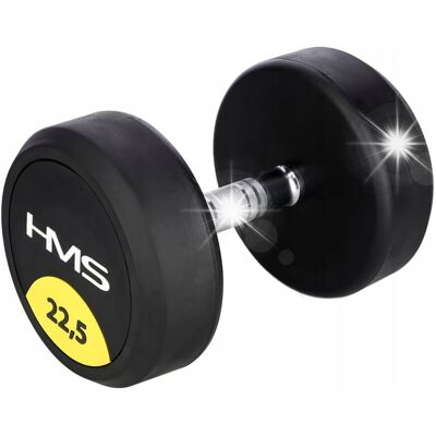 Hantel Hantla Ogumowana 22,5kg HMS Do Ćwiczeń Obciążenie Treningowe Hantel Hantla Ogumowana 22,5kg HMS Do Ćwiczeń Obciążenie Treningowe