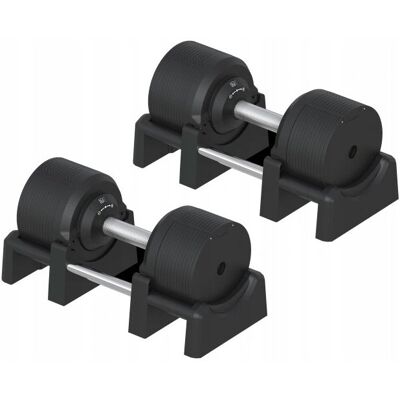 FITBERG Hantel regulowany 2 x 23,5 kg SOLIDNE i ELEGANCKIE hantle regulowane CZARNE FITBERG Hantel regulowany 2 x 23,5 kg SOLIDNE i ELEGANCKIE hantle regulowane CZARNE
