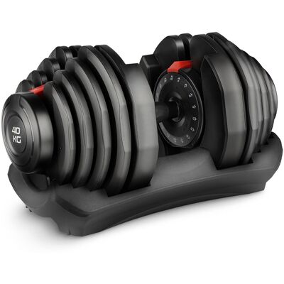 Hantel regulowany żeliwny do ćwiczeń 4FIZJO PRO 40 kg Hantel regulowany żeliwny do ćwiczeń 4FIZJO PRO 40 kg