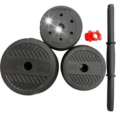 HMS Hantla Bitumiczna Regulowana 10kg Hantelka Sztangielka Bitumiczne Talerze HMS Hantla Bitumiczna Regulowana 10kg Hantelka Sztangielka Bitumiczne Talerze