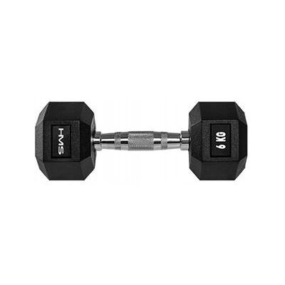 HMS Hantla Gumowa Ogumowana 6kg HEX Do Ćwiczeń na Trening Siłowy Hantelek 6 kg HMS Hantla Gumowa Ogumowana 6kg HEX Do Ćwiczeń na Trening Siłowy Hantelek 6 kg