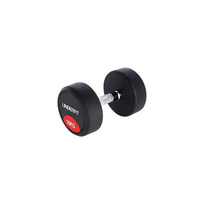 Hantla gumowana 18 kg UNDERFIT do ćwiczeń siłowych fitness Hantla gumowana 18 kg UNDERFIT do ćwiczeń siłowych fitness