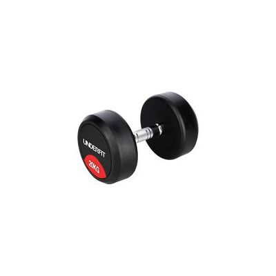 Hantla gumowana 20 kg UNDERFIT do ćwiczeń siłowych fitness Hantla gumowana 20 kg UNDERFIT do ćwiczeń siłowych fitness