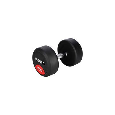 Hantla gumowana 27,5 kg UNDERFIT do ćwiczeń siłowych fitness Hantla gumowana 27,5 kg UNDERFIT do ćwiczeń siłowych fitness