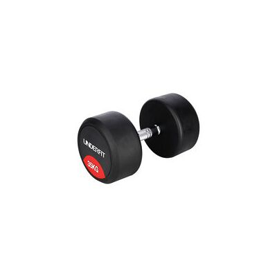 Hantla gumowana 35 kg UNDERFIT do ćwiczeń siłowych fitness Hantla gumowana 35 kg UNDERFIT do ćwiczeń siłowych fitness